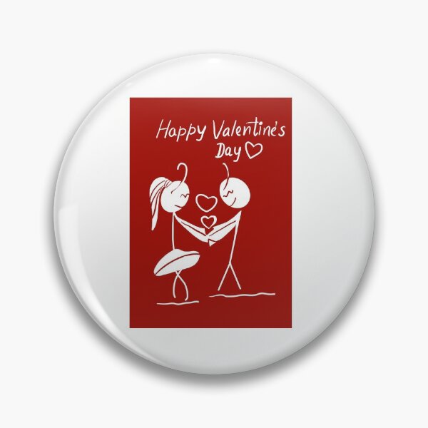 Item preview, Happy Valentine’s Day Stick Figure Card designed and sold by papaipapai198.