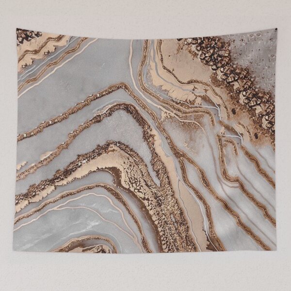 Item preview, Brown And Gold Marble Aesthetic designed and sold by MadeByMishkaN.