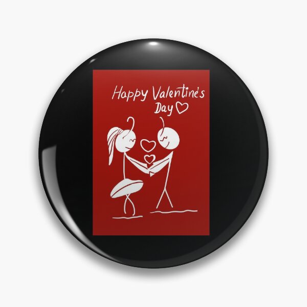 Item preview, Happy Valentine’s Day Stick Figure Card designed and sold by papaipapai198.