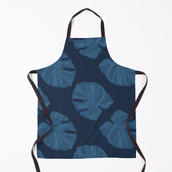 Item preview, Vintage Dark Blue Leaf Pattern designed and sold by JTS STORE.