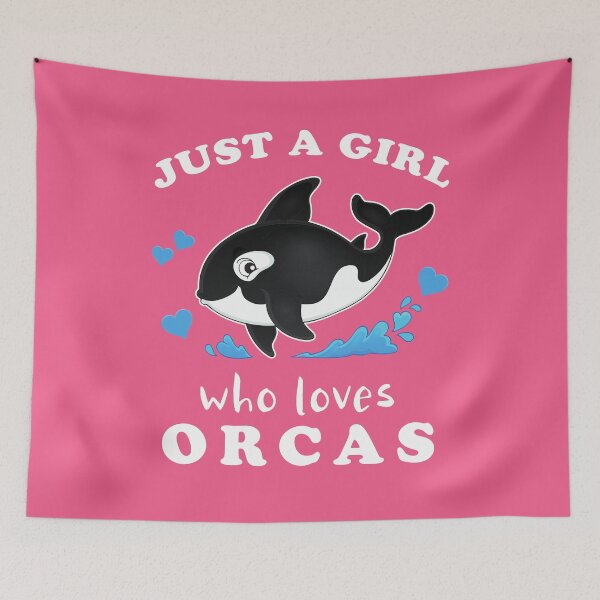 Item preview, Just a girl who loves orcas, Whales Lover designed and sold by aronia.