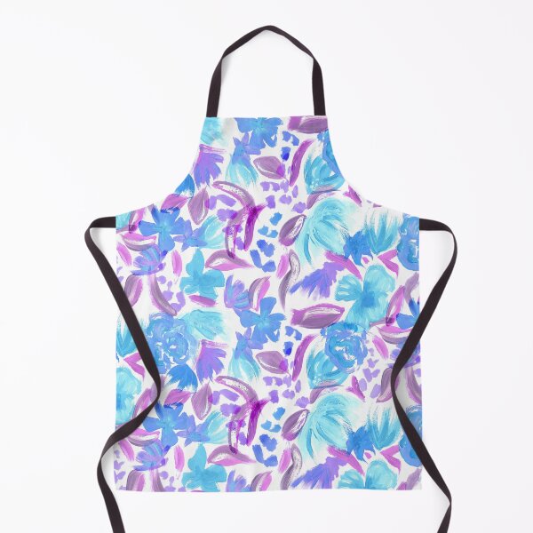 Item preview, Oil Painted Blue Flowers designed and sold by Carolina Diaz.