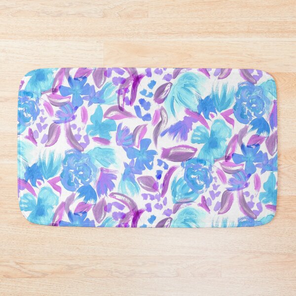 Item preview, Oil Painted Blue Flowers designed and sold by Carolina Diaz.