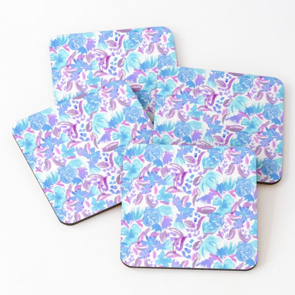 Item preview, Oil Painted Blue Flowers designed and sold by Carolina Diaz.