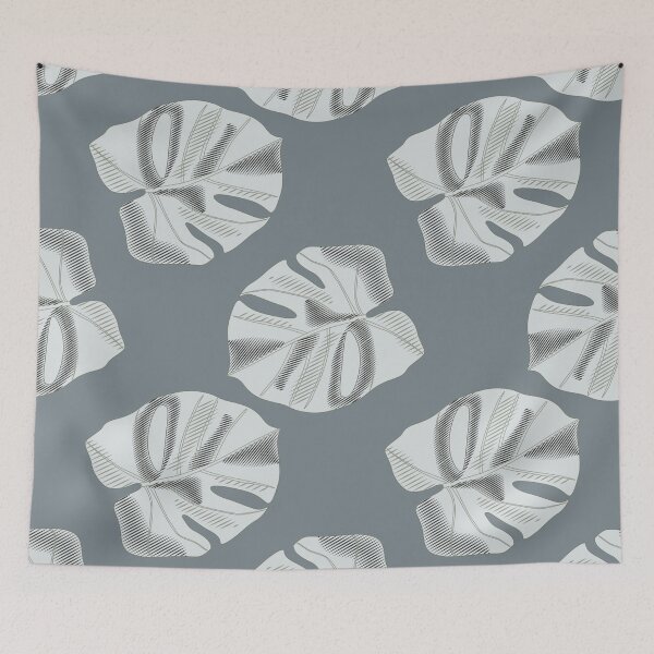 Item preview, Vintage White Leaf Pattern designed and sold by JTS STORE.