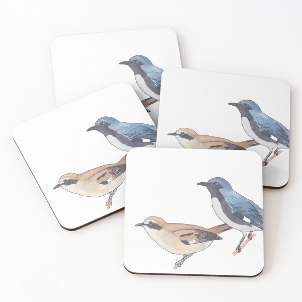 Item preview, Black-throated Blue Warbler bird watercolor art designed and sold by TheWaterBirds.