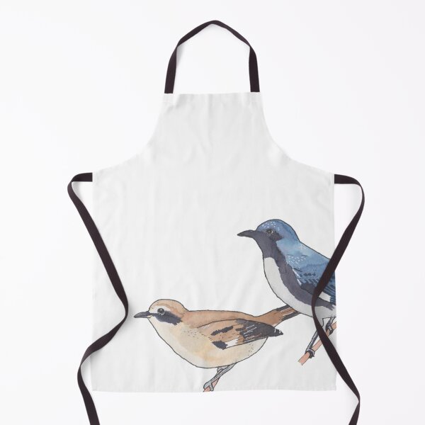 Item preview, Black-throated Blue Warbler bird watercolor art designed and sold by TheWaterBirds.