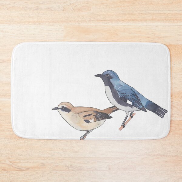 Item preview, Black-throated Blue Warbler bird watercolor art designed and sold by TheWaterBirds.