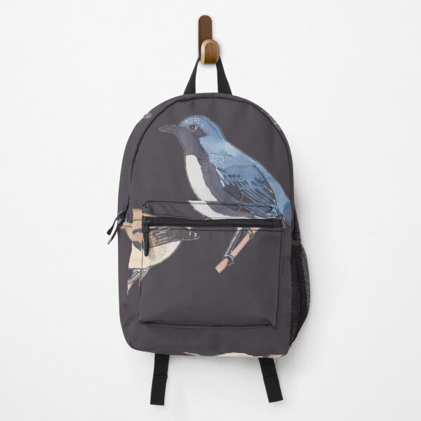 Item preview, Black-throated Blue Warbler bird watercolor art designed and sold by TheWaterBirds.