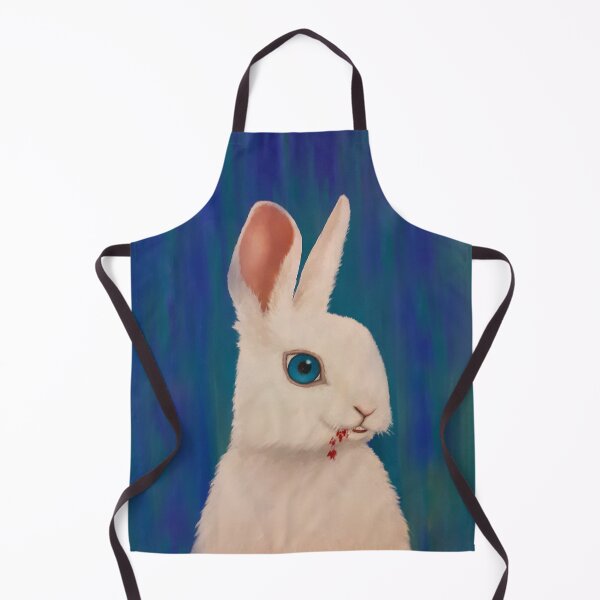Adorable Rabbit Print Apron