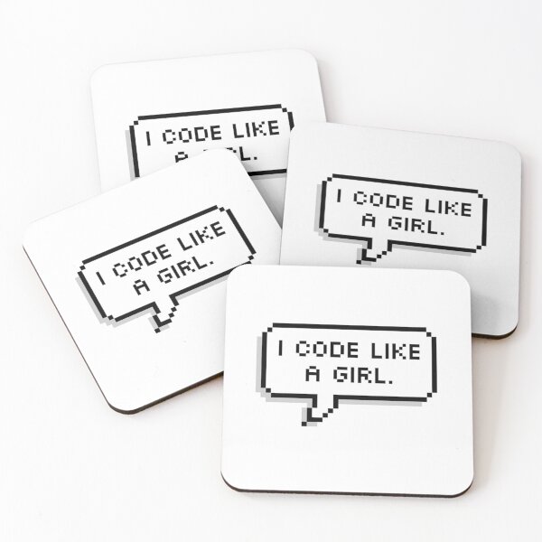 Item preview, I CODE LIKE A GIRL. designed and sold by MadEDesigns.