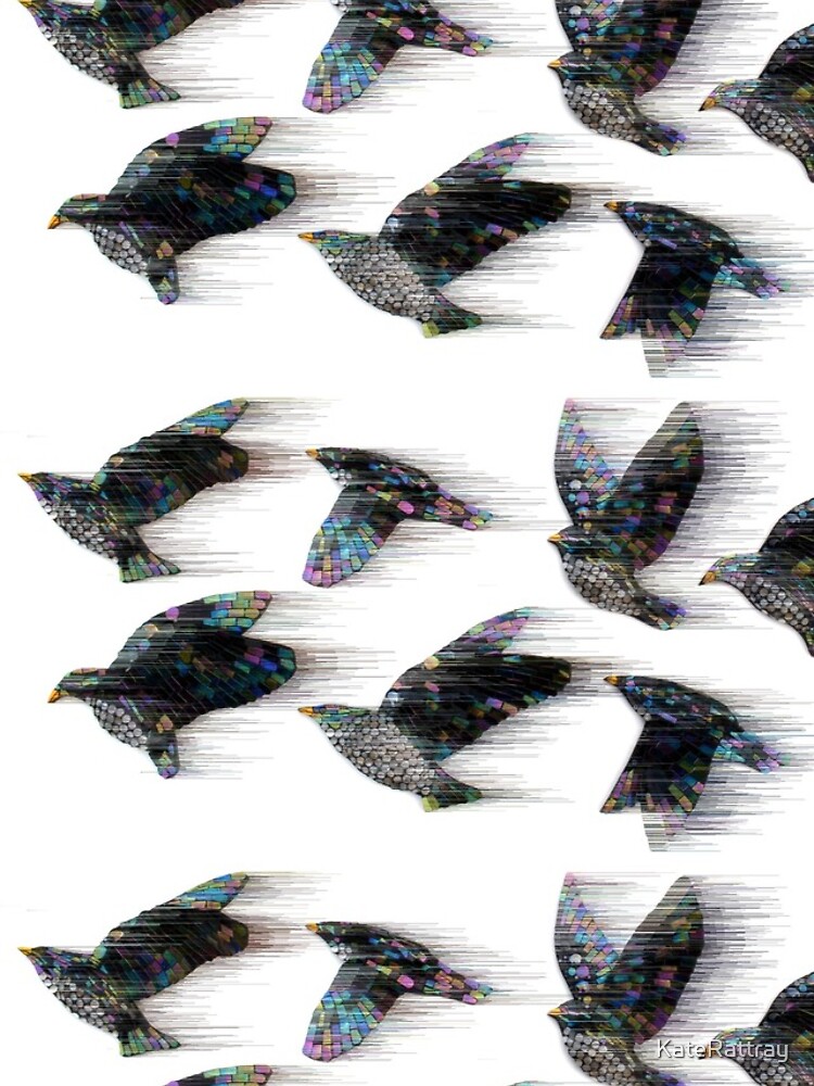 Thumbnail 4 of 4, iPhone Case, Starlings in the Wind designed and sold by KateRattray.