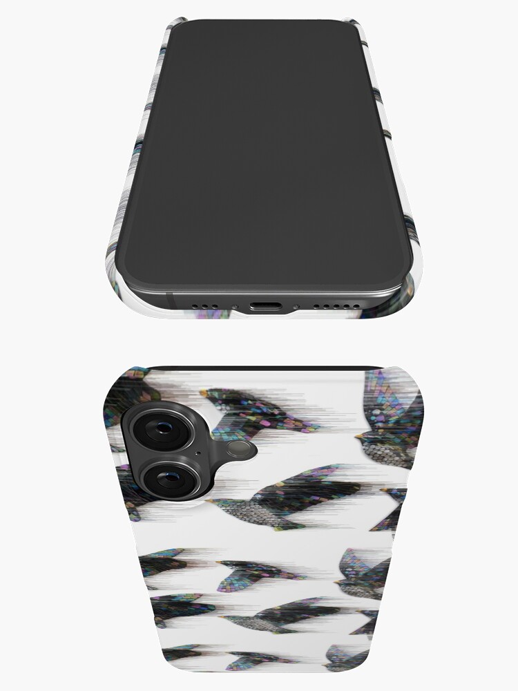 Thumbnail 3 of 4, iPhone Case, Starlings in the Wind designed and sold by KateRattray.