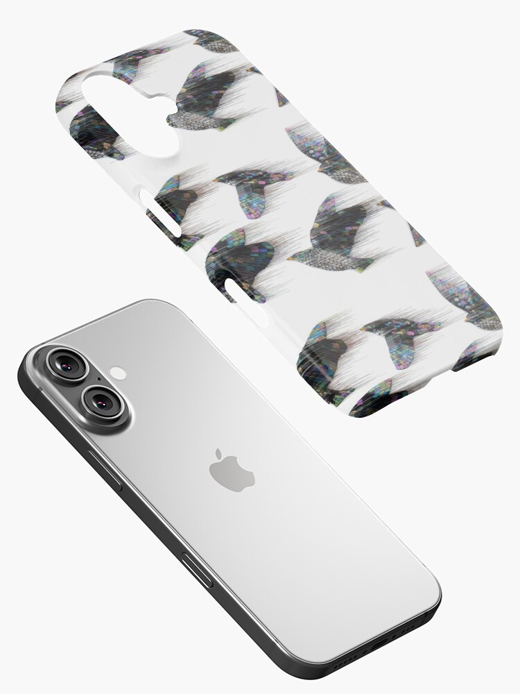 Thumbnail 2 of 4, iPhone Case, Starlings in the Wind designed and sold by KateRattray.