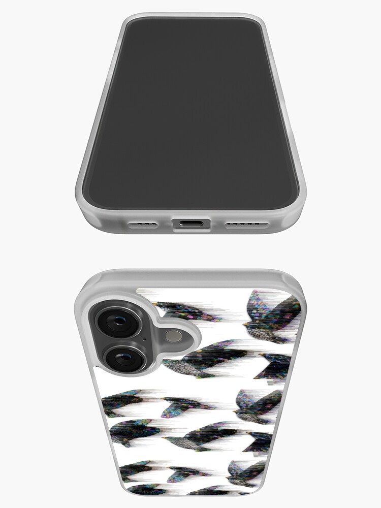 Thumbnail 3 of 5, iPhone Case, Starlings in the Wind designed and sold by KateRattray.