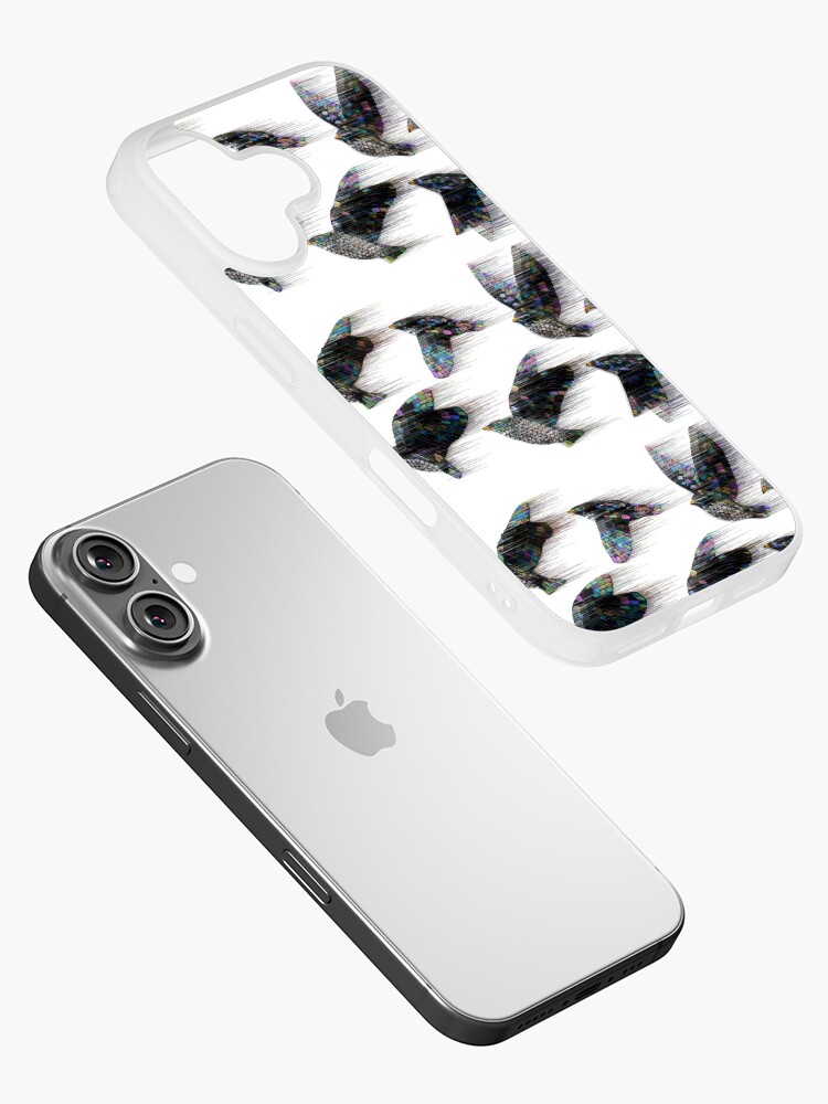 Thumbnail 2 of 5, iPhone Case, Starlings in the Wind designed and sold by KateRattray.