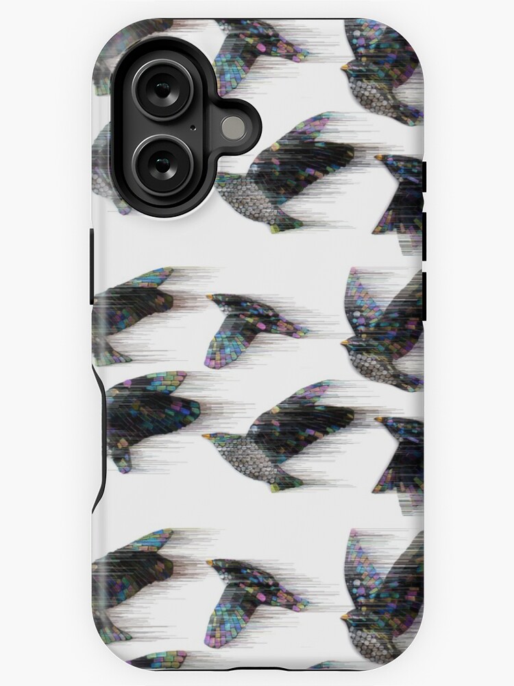 Thumbnail 1 of 4, iPhone Case, Starlings in the Wind designed and sold by KateRattray.