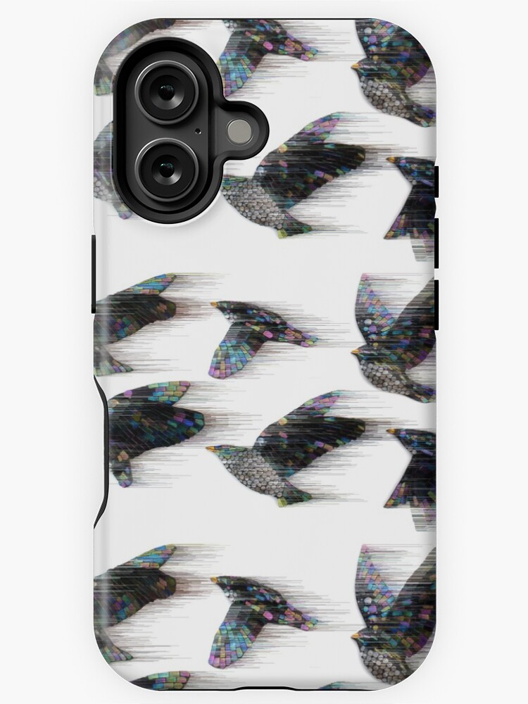 Thumbnail 1 of 4, iPhone Case, Starlings in the Wind designed and sold by KateRattray.