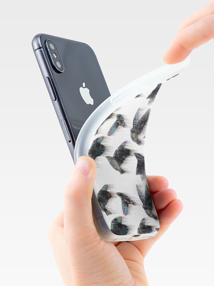 Thumbnail 4 of 5, iPhone Case, Starlings in the Wind designed and sold by KateRattray.