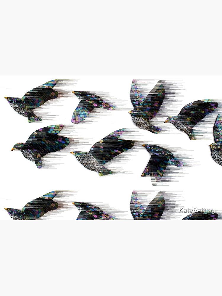 Thumbnail 2 of 2, Laptop Sleeve, Starlings in the Wind designed and sold by KateRattray.