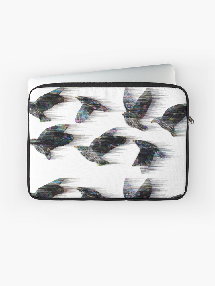 Thumbnail 1 of 2, Laptop Sleeve, Starlings in the Wind designed and sold by KateRattray.