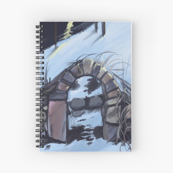 The Gate in Winter Spiral Notebook