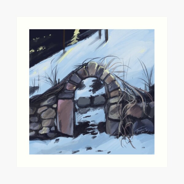 The Gate in Winter Art Print
