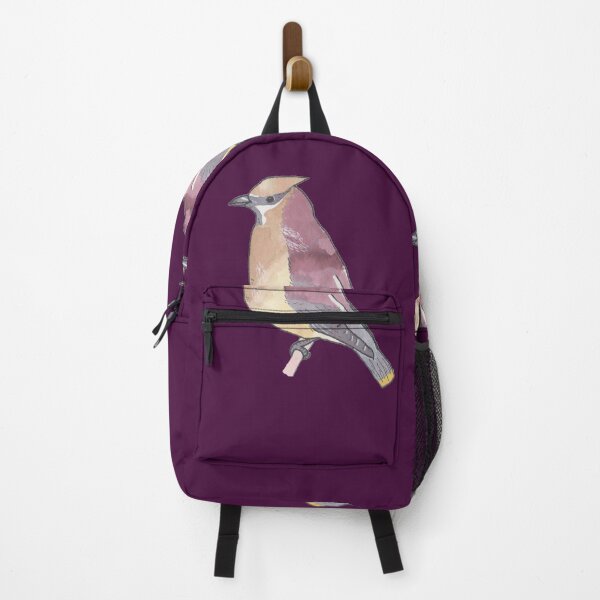 Item preview, Cedar Waxwing bird species watercolor art designed and sold by TheWaterBirds.