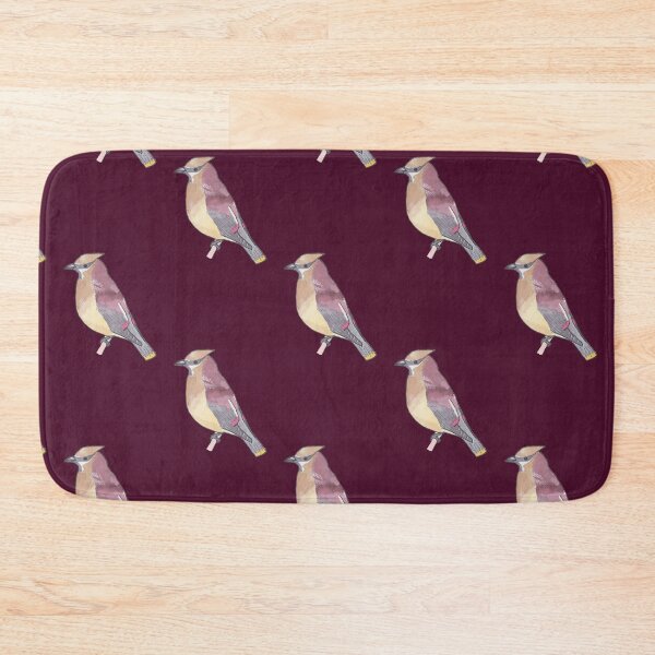 Item preview, Cedar Waxwing bird species watercolor art designed and sold by TheWaterBirds.