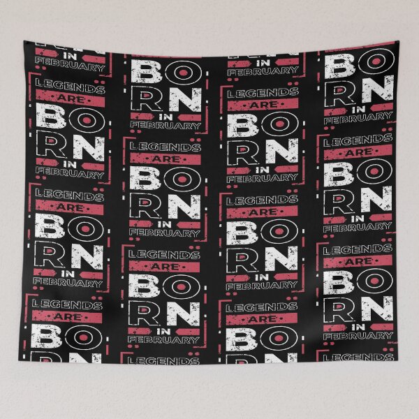 Item preview, Legends Are Born In February designed and sold by Qudkin.