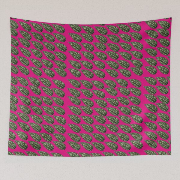 Item preview,  Green Leaves With White Spots pattern designed and sold by imalkacreation.