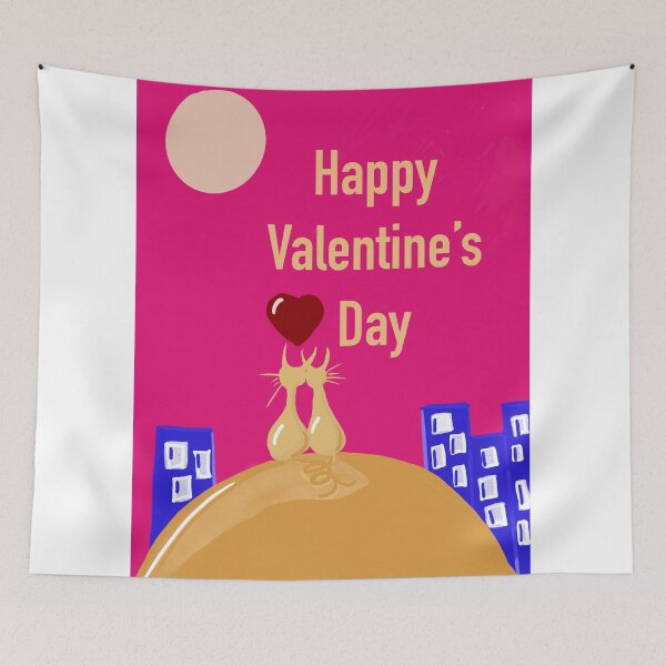 Item preview, Happy Valentine's Day Cat Couple card designed and sold by papaipapai198.