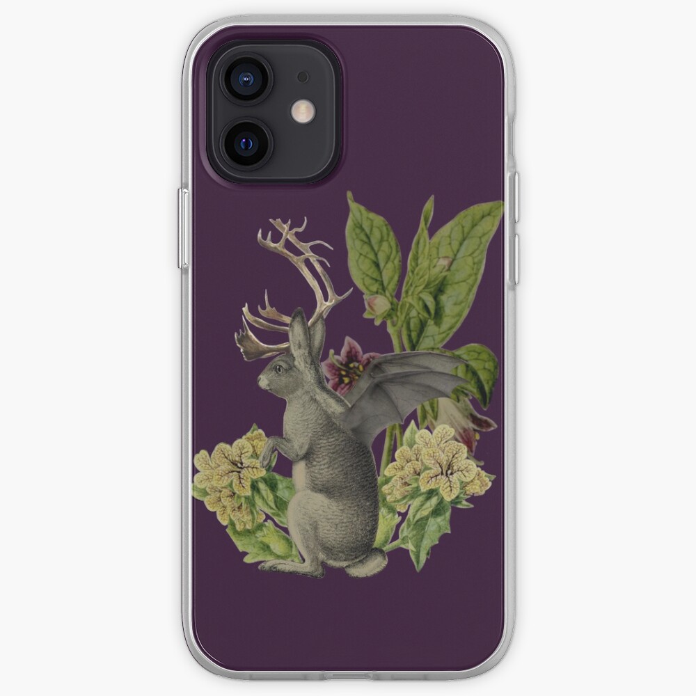Jackalope Vespertilio (purple) iPhone Case & Cover