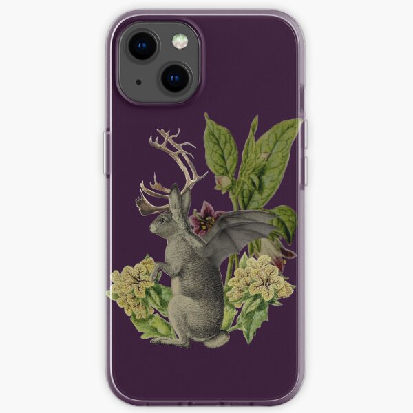 Jackalope Vespertilio (purple) iPhone Soft Case