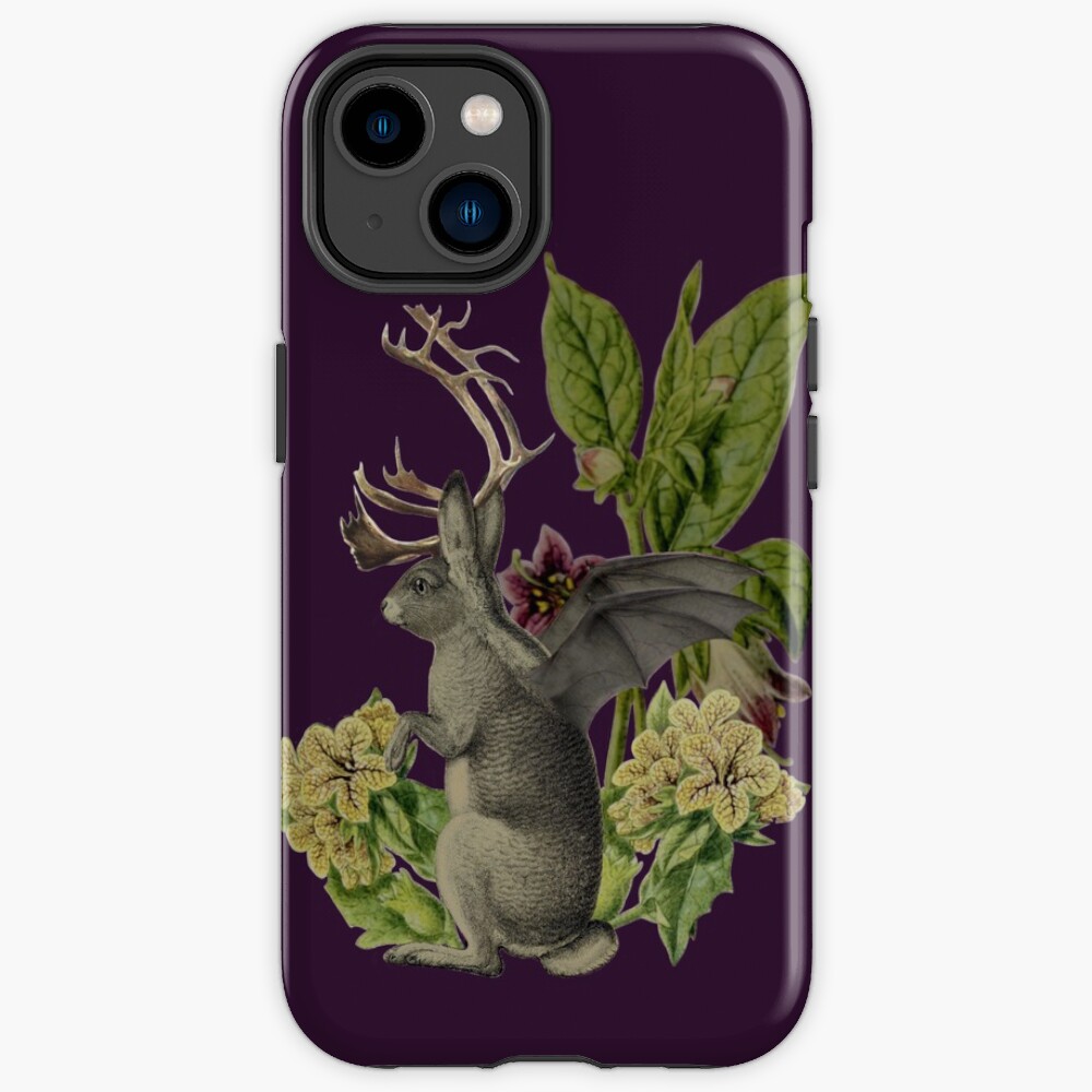 Jackalope Vespertilio (purple) iPhone Case