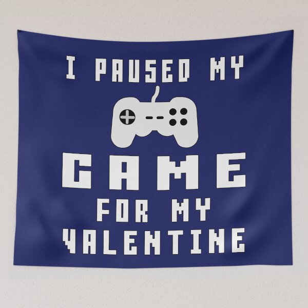 Item preview,  i paused my game for my valentines designed and sold by Feline Rockstars.