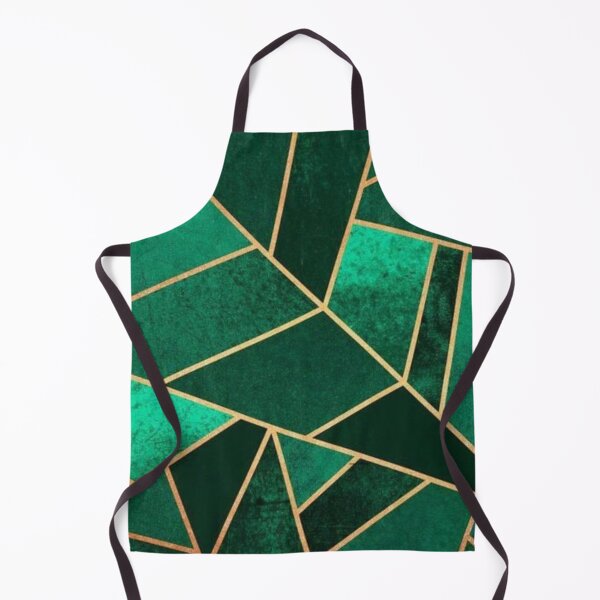 Item preview, Abstract, Art Deco Print In 3 Toned Emerald Green & Gold designed and sold by Harman83.