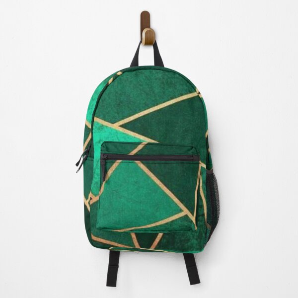 Item preview, Abstract, Art Deco Print In 3 Toned Emerald Green & Gold designed and sold by Harman83.