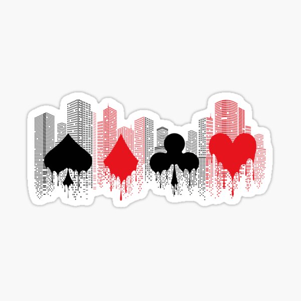 ⭐️ Alice in Borderland | Buildings and Playing Cards ⭐️ Sticker