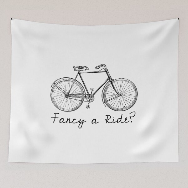 Item preview, Fancy A Ride? - humour / cycling / bike / cyclist / bicycle / funny designed and sold by Creative  Tagging.