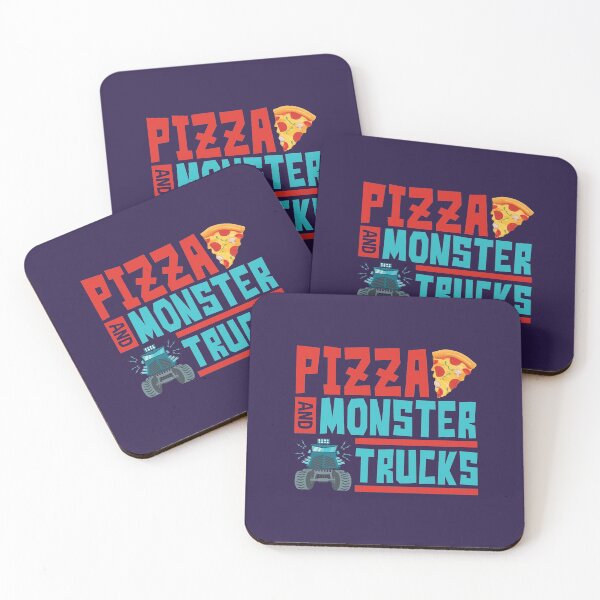Item preview, Pizza and Monster Trucks Cute Monster Truck Party designed and sold by jaygo.