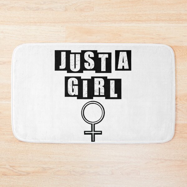 Item preview, Just a Girl - White designed and sold by BusyMonkeys.