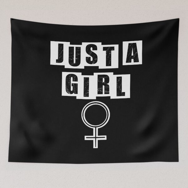 Item preview, Just a Girl - Black designed and sold by BusyMonkeys.