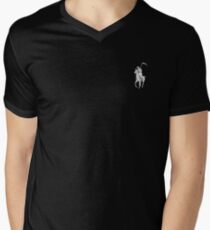 GRIM REAPER POLO Men's V-Neck T-Shirt