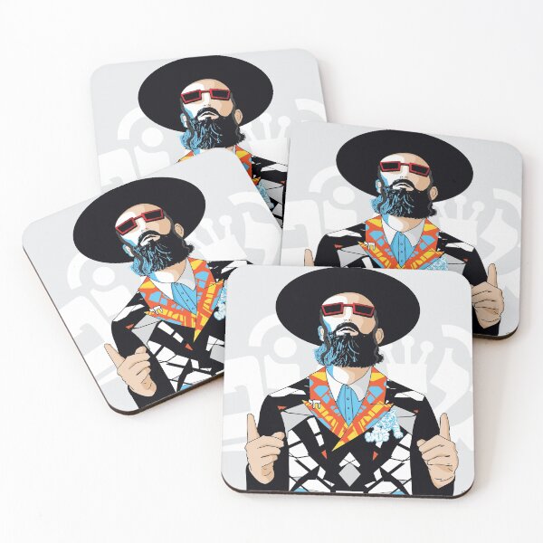 No one but him | Modern and original jewish art Coasters (Set of 4)