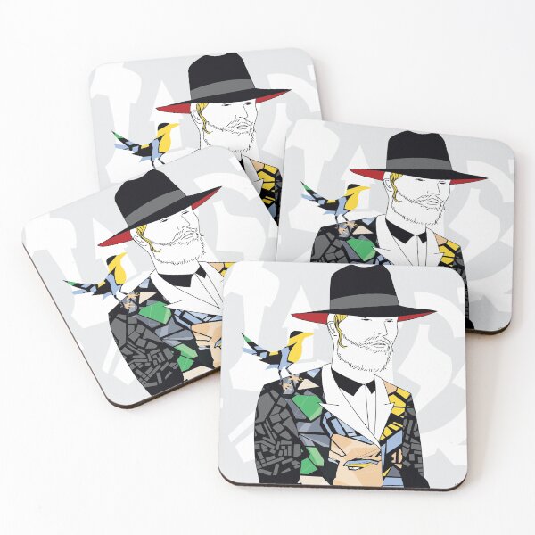 Hassidic with style | Modern and original jewish art Coasters (Set of 4)