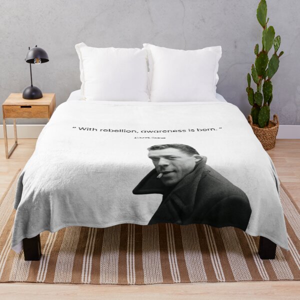 Item preview, Albert Camus | “ With rebellion, awareness is born. “ designed and sold by TinyAF.