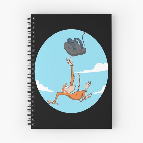 Item preview, Monkey skydiver catching parachute designed and sold by Monkey Ful.