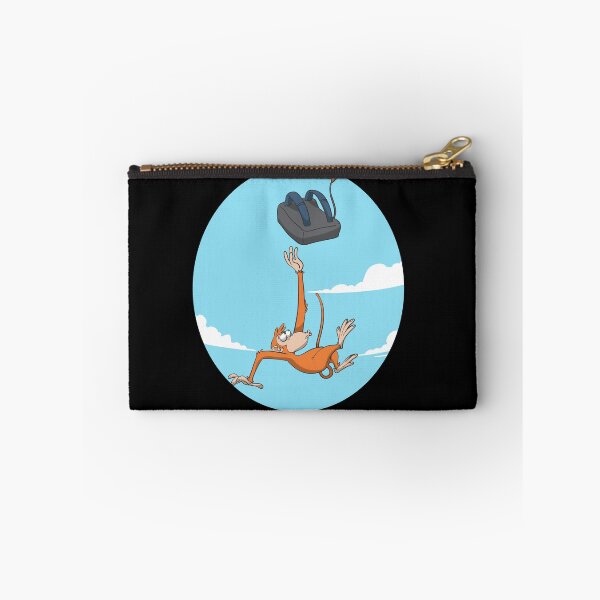Item preview, Monkey skydiver catching parachute designed and sold by Monkey Ful.