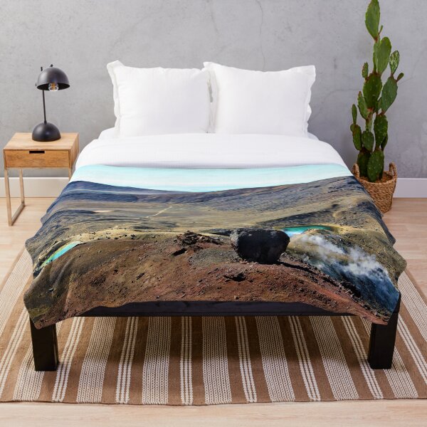 Item preview, Tongariro Crossing with Sand Terrain and Emerald Lake New Zealand designed and sold by flyingracoon.
